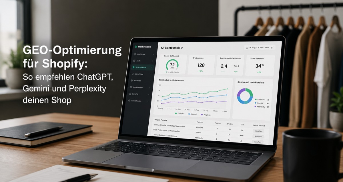 GEO-Optimierung für Shopify: So empfehlen ChatGPT, Gemini und Perplexity deinen Shop