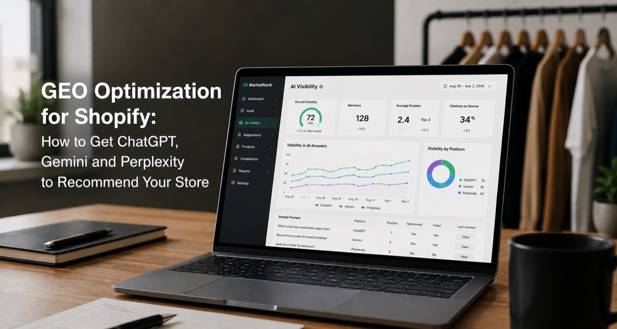 GEO Optimization for Shopify: How to Get ChatGPT, Gemini and Perplexity to Recommend Your Store