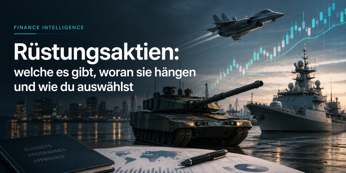 Rüstungsaktien: welche es gibt, woran sie hängen und wie du auswählst